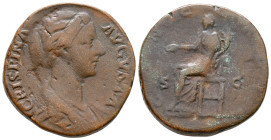 Crispina. Augusta AD 178-182. Rome. Sestertius Æ