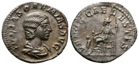 Julia Soaemias. Augusta AD 218-222. Rome. Denarius AR