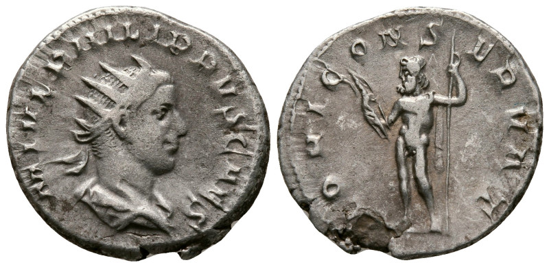 Philip II, as Caesar AD 244-246. Rome
Antoninianus AR

22 mm, 4,73 g



v...