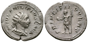 Philip II, as Caesar AD 244-246. Rome. Antoninianus AR