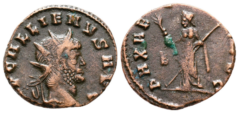 Gallienus AD 253-268. Rome
Antoninianus Æ

19 mm, 2,05 g



very fine