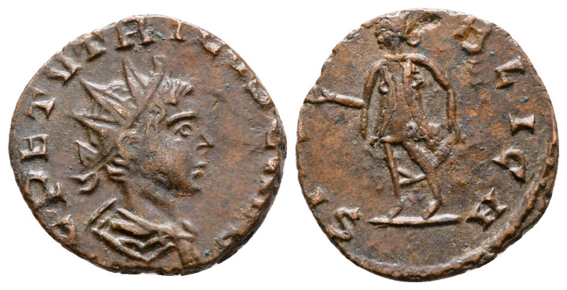 Tetricus II, as Caesar AD 273-274. Treveri
Antoninianus Æ

17 mm, 1,62 g

...