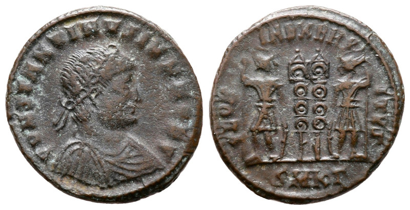 Constantine II, as Caesar AD 317-337. Cyzicus
Follis Æ

18 mm, 2,60 g



...