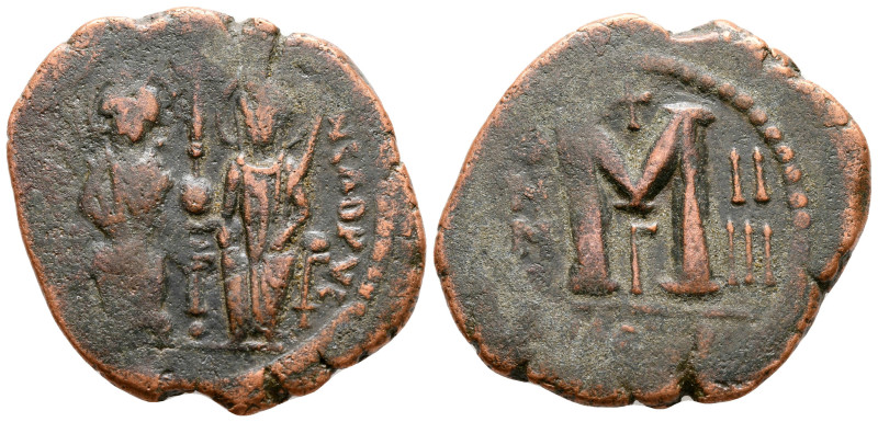 Justin II and Sophia AD 565-578. Theoupolis (Antioch)
Follis Æ

34 mm, 4,05 g...