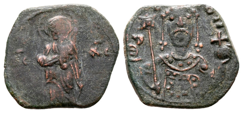 John II Comnenus AD 1118-1143. Thessalonica
Tetarteron Æ

16 mm, 1,23 g


...