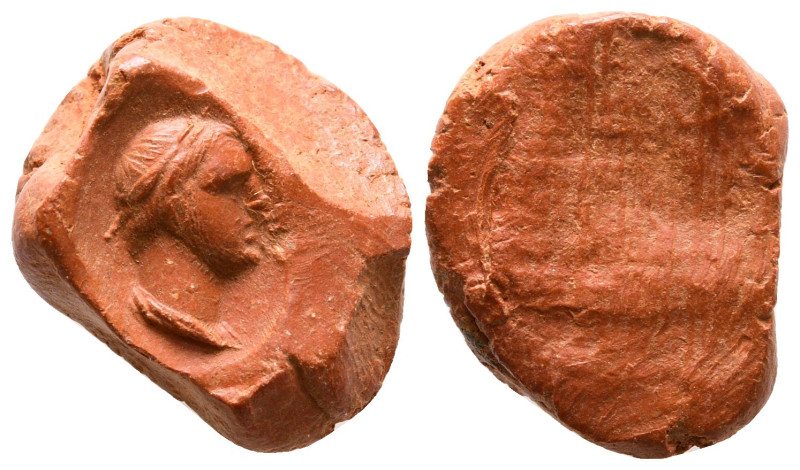 Greek. Clay tessera

19 mm, 1,78 g

very fine