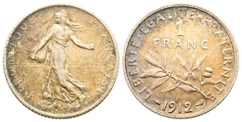 France. Paris. Third Republic AD 1870-1940.
1 Franc AR 1912

23 mm, 4,99 g
...