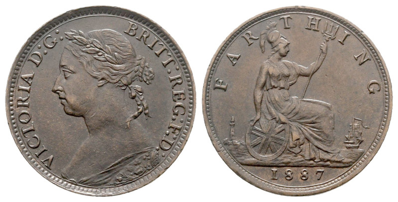 Great Britain. London. Victoria AD 1837-1901.
1 Farthing CU 1887

20 mm, 2,76...