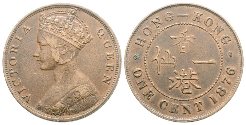 Hong Kong. Victoria AD 1837-1901.
1 Cent CU 1876

28 mm, 7,45 g



very f...