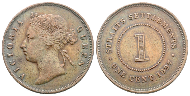 Malaysia. Victoria AD 1837-1901.
1 Cent CU 1897

29 mm, 9,26 g



very fi...