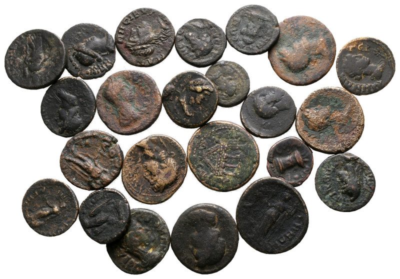 Lot of ca. 24 roman provincial bronze coins / SOLD AS SEEN, NO RETURN! 

very ...