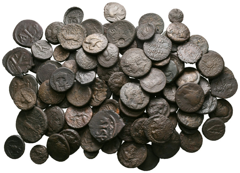 Lot of ca. 100 ancient bronze coins / SOLD AS SEEN, NO RETURN!

very fine