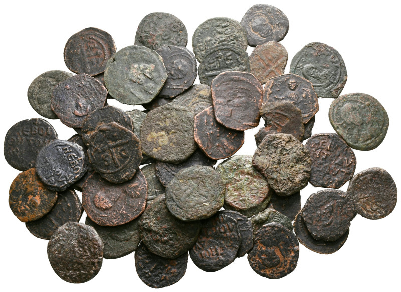 Lot of ca. 50 medieval bronze coins / SOLD AS SEEN, NO RETURN! 

nearly very f...