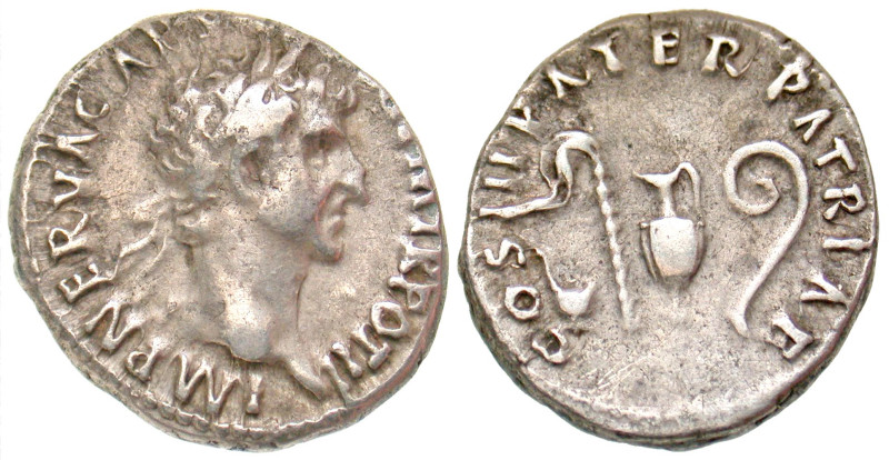 "Nerva. A.D. 96-98. AR denarius (18.1 mm, 3.22 g, 7 h). Rome mint, Struck Sept-D...