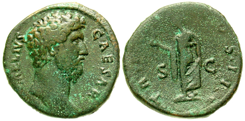 "Aelius. Caesar, A.D. 136-138. AE as (25.3 mm, 10.75 g, 6 h). Rome, A.D. 137. L ...