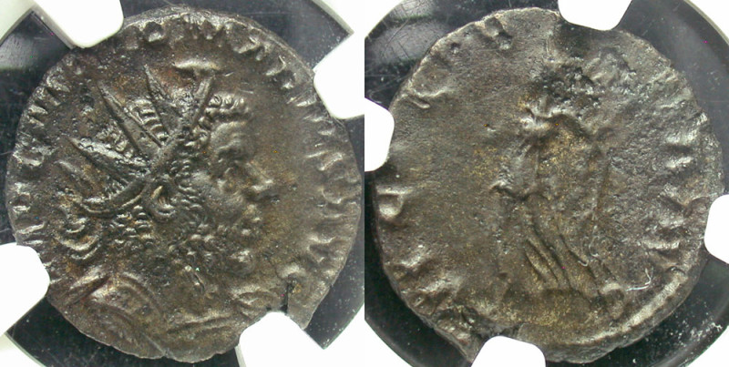 "Marius. Romano-Gallic Emperor, A.D. 269. BI antoninianus. Cologne. IMP C M AVR ...