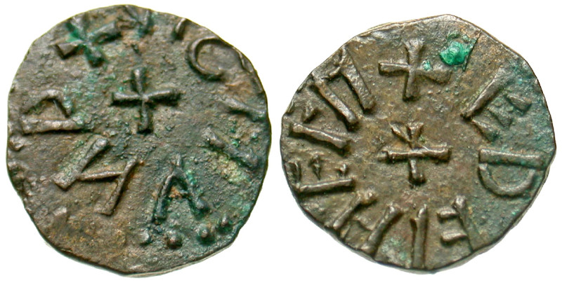 "Anglo-Saxon, Kings of Northumbria. Wigmund. Archbishop, 837-849/50. AE styca (1...