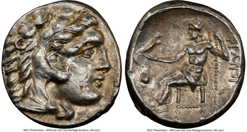 MACEDONIAN KINGDOM. Philip III Arrhidaeus (323-317 BC). AR drachm (16mm, 12h). N...