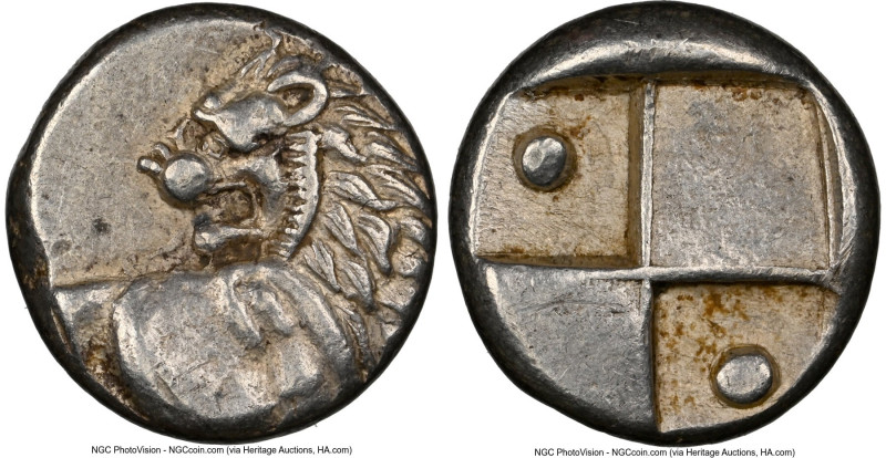 THRACE. Chersonesus. Ca. 4th century BC. AR hemidrachm (12mm). NGC AU. Persic st...