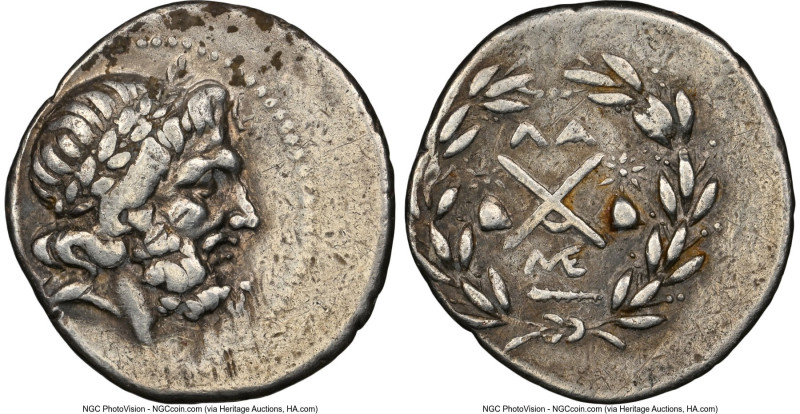 ACHAEAN LEAGUE. Laconia. Sparta. Ca. 2nd century BC. AR hemidrachm (16mm, 6h). N...