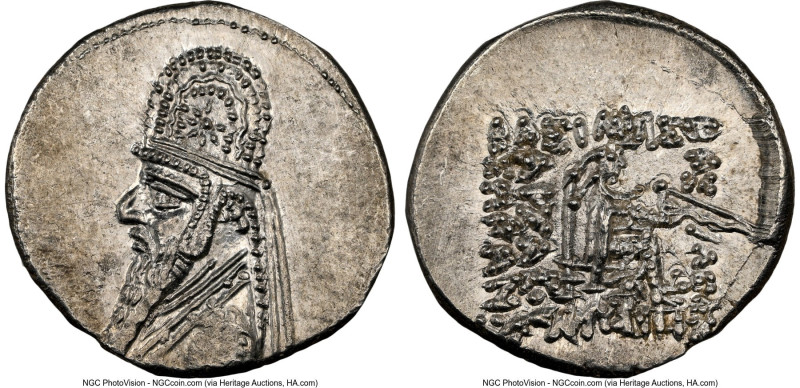 PARTHIAN KINGDOM. Mithradates II (ca. 121-91 BC). AR drachm (19mm, 4.27 gm, 12h)...