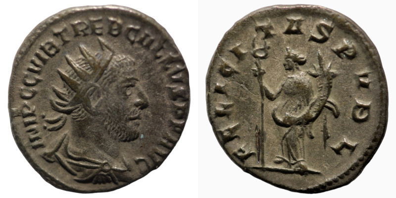 Trebonianus Gallus. (251-252 AD) AR Antoninianus. (21mm, 3,17g) Rome. Obv: IMP C...