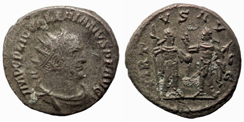 Valerian I. (253-254 AD) AR Antoninianus. (18mm, 3,32g) Antioch. Obv: IMP CP LIC...