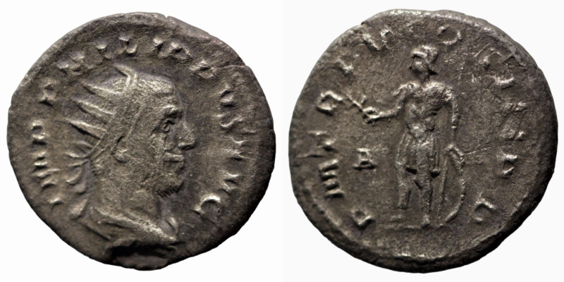 Philippus I. Arabs. (248 AD). AR Antoninian. (21mm, 3,31g) Rome. Obv: IMP PHILIP...