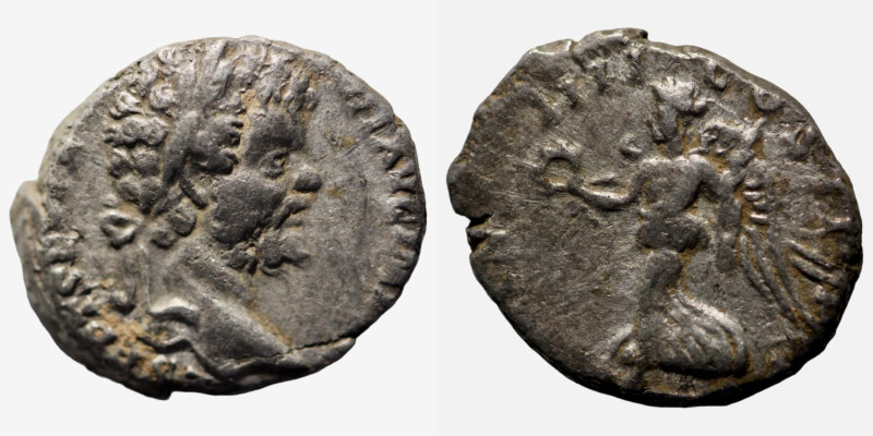 Septimius Severus. (198 AD) Denar. (15mm, 3,58g) Rome. Obv: IMP CAE L SEP SEV PE...