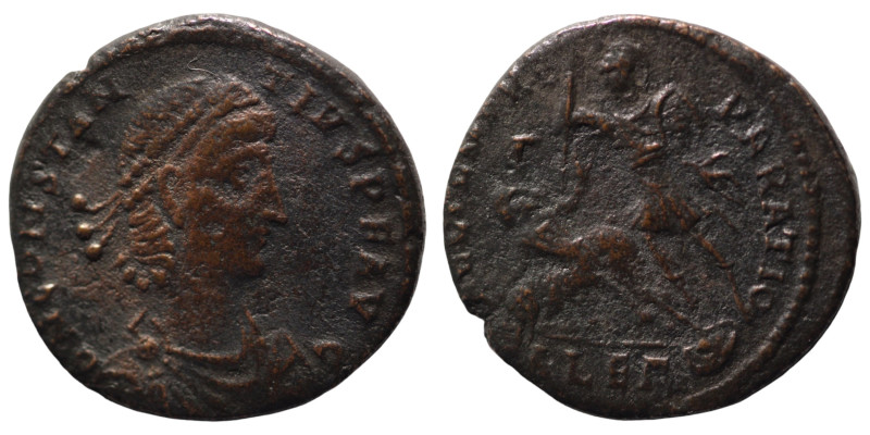 Constantinus II. (351-354 AD). Follis. (22mm, 4,89g) Alexandria. Obv: D N CONSTA...