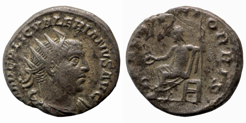 Valerian I. (253-260 AD) AR Antoninianus. (19mm, 4,17g) Viminacium. Obv: IMP C P...