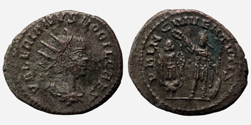 Valerian II. (253-254 AD) AR Antoninianus. (20mm, 4,68g) Samosata. Obv: VALERIAN...