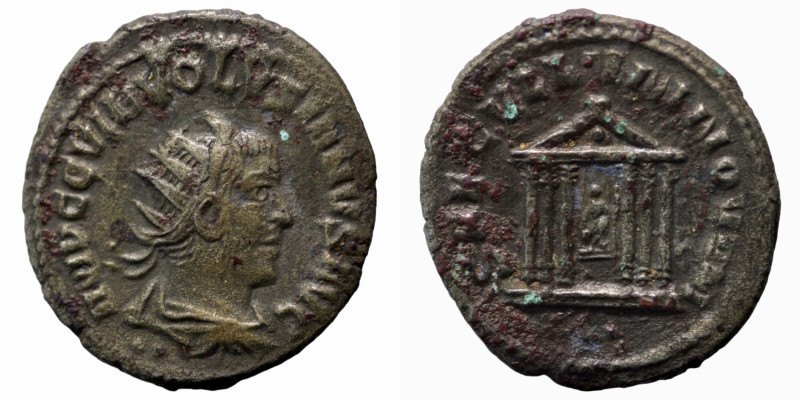 Volusian. (251-253 AD) AR Antoninian. (22mm, 3,26g) Antioch. Obv: IMP CC VIB VOL...