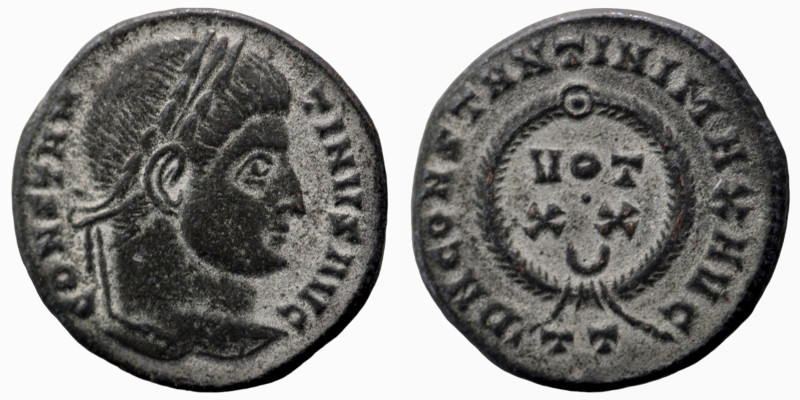 Constantinus I. (307-337 AD). Follis. (18mm, 3,28g) Thessalonica. Obv: CONSTANTI...