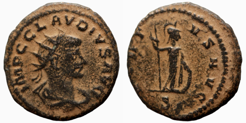 Claudius II. Gothicus. (268-269 AD). Æ Antoninianus. (21mm, 3,20g) Antioch. Obv:...