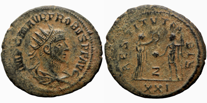 Probus. (276-282 AD). Æ Antoninian. (22mm, 4,05g) Antioch. Obv: IMP C M AVR PROB...