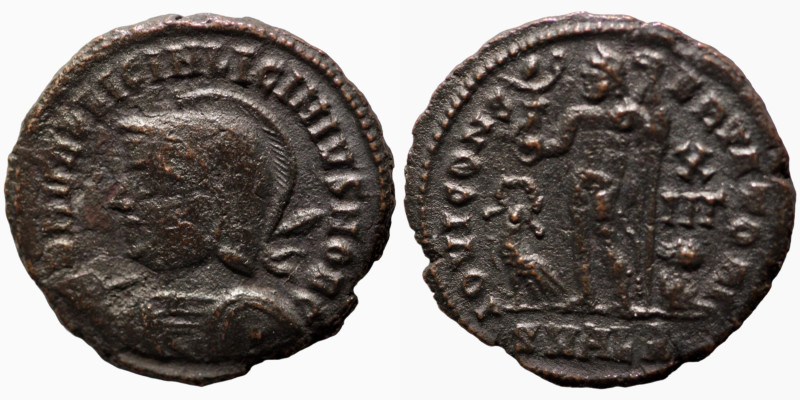 Licinius II. (317-324 AD). Follis. (19mm, 2,74g) Alexandria. Obv: D N VAL LICIN ...