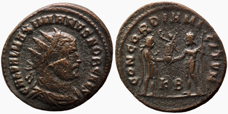 Maximianus. (286-305 AD). Æ Follis. (21mm, 3,10g) Antioch. Obv: GAL VAL MAXIMIAN...