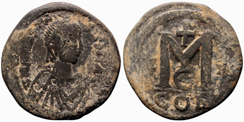 Anastasius I. (491-518 AD). Follis. (34mm, 15,87g) Constantinople. Obv: D N ANAS...