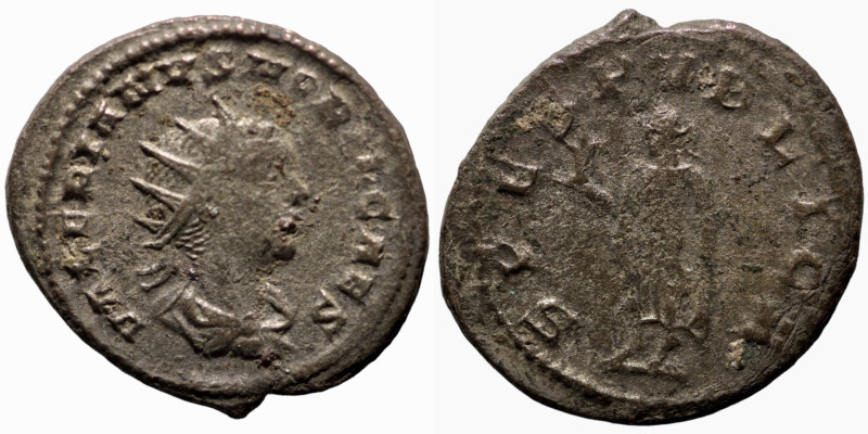 Valerian I. (257-259 AD) AR Antoninianus. (22mm, 3,80g) Rome. Obv: IMP VALERIANV...