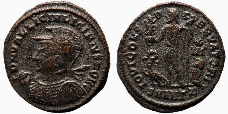 Licinius II. (317-324 AD). Follis. (19mm, 2,23g) Antioch. Obv: D N VAL LICIN LIC...