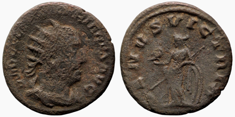 Valerian I. (256-257 AD) AR Antoninianus. (21mm, 3,80g) Rome. Obv: IMP VALERIANV...