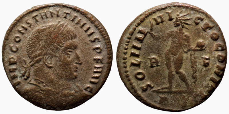 Constantinus I. (307-337 AD). Follis. (19mm, 2,88g) Antioch. Obv: CONSTANTINVS A...