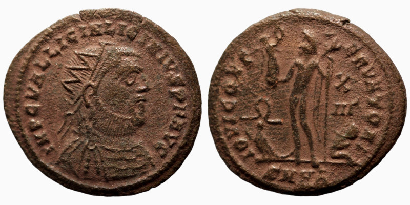 Licinius I. (317-320 AD). Follis. (20mm, 2,83g) Heraclea. Obv: IMP C VAL LICIN L...