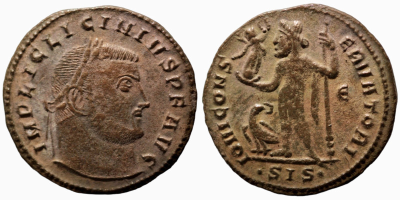 Licinius I. (321-323 AD). Follis. (21mm, 2,80g) Siscia. Obv: IMP LIC LICINIVS P ...