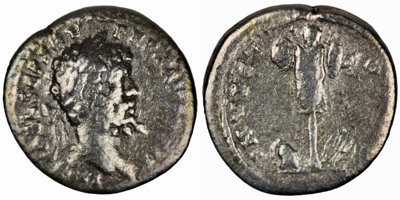 Septimius Severus. (193-211). Denar. (18mm, 3,08g). Emesa. Obv: SEV SEP PERT AVG...