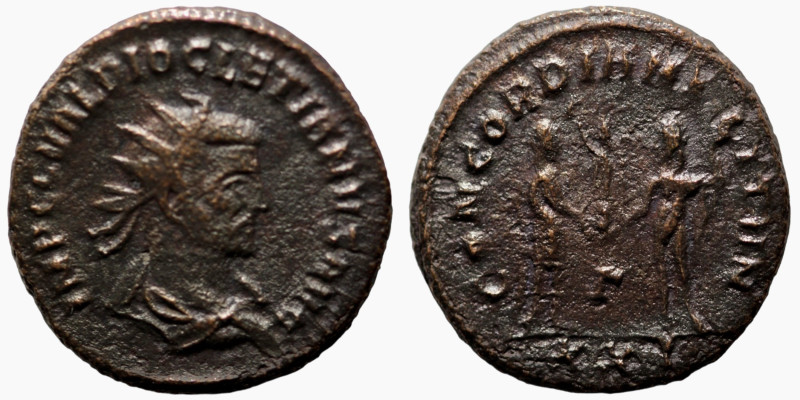 Diocletian. (285 AD). Æ Antoninian. (20mm, 3,83g) Antioch. Obv: IMP C C VAL DIOC...