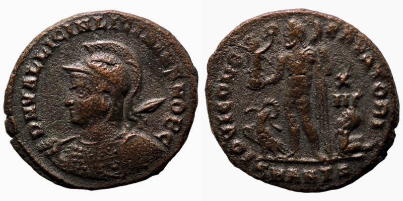 Licinius II. (317-324 AD). Follis. (18mm, 3,00g) Antioch. Obv: D N VAL LICIN LIC...