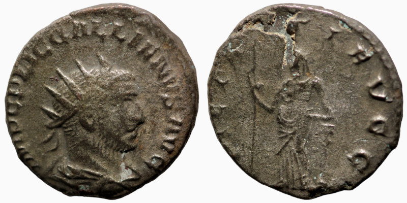 Gallienus. (253-268 AD) BI Antoninian. (21mm, 3,21g) Antioch. Obv: GALLIENVS AVG...