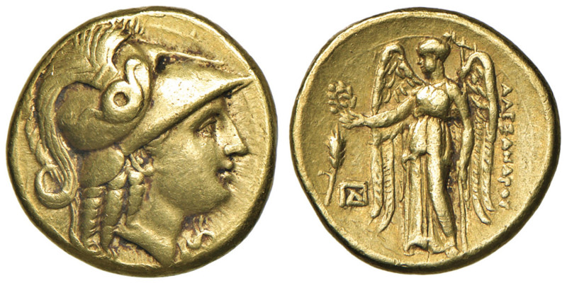 MACEDONIA Alessandro Magno (336-323 a.C.) Statere (Abido) Testa elmata di Atena ...